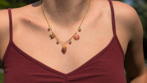 Florida Seashell and Pearl Necklace - Image 2